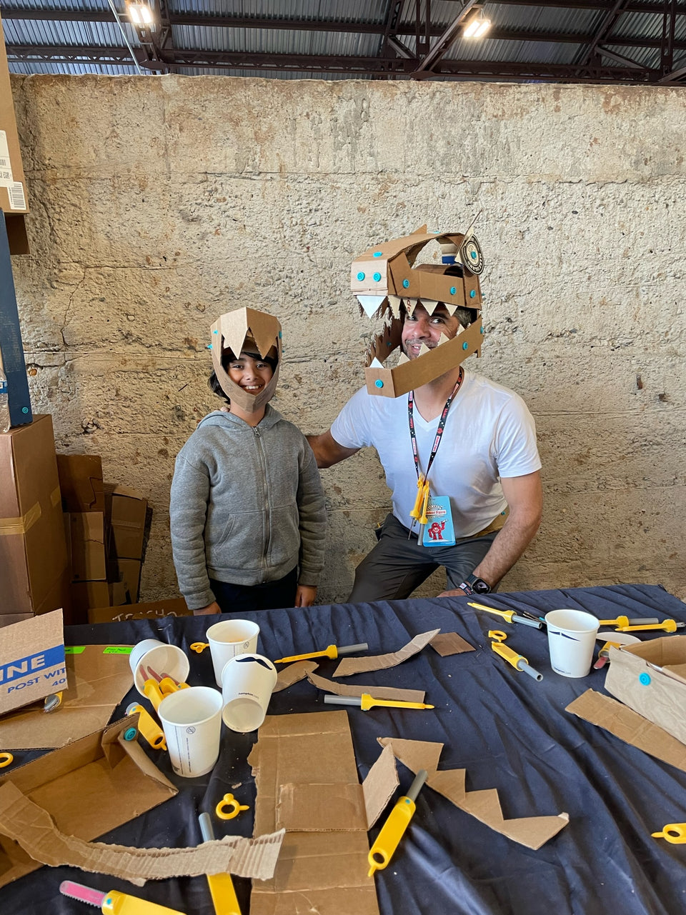 Makedo is a simple to use, open-ended system of tools for creative  cardboard construction.