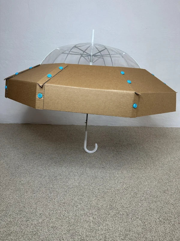 Cardboard UFO Costume