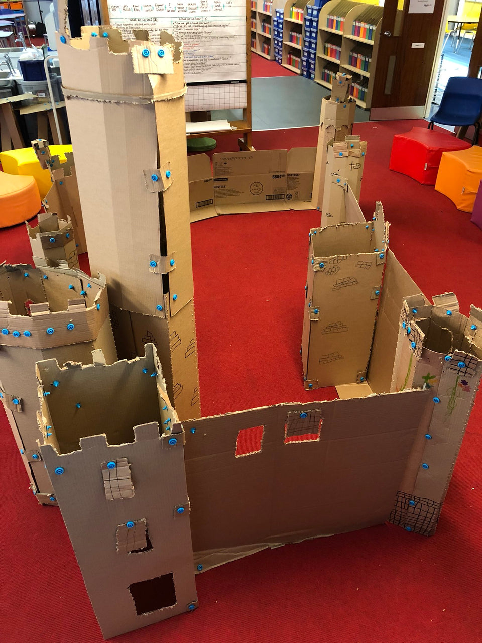 Cardboard Castle using Makedo 