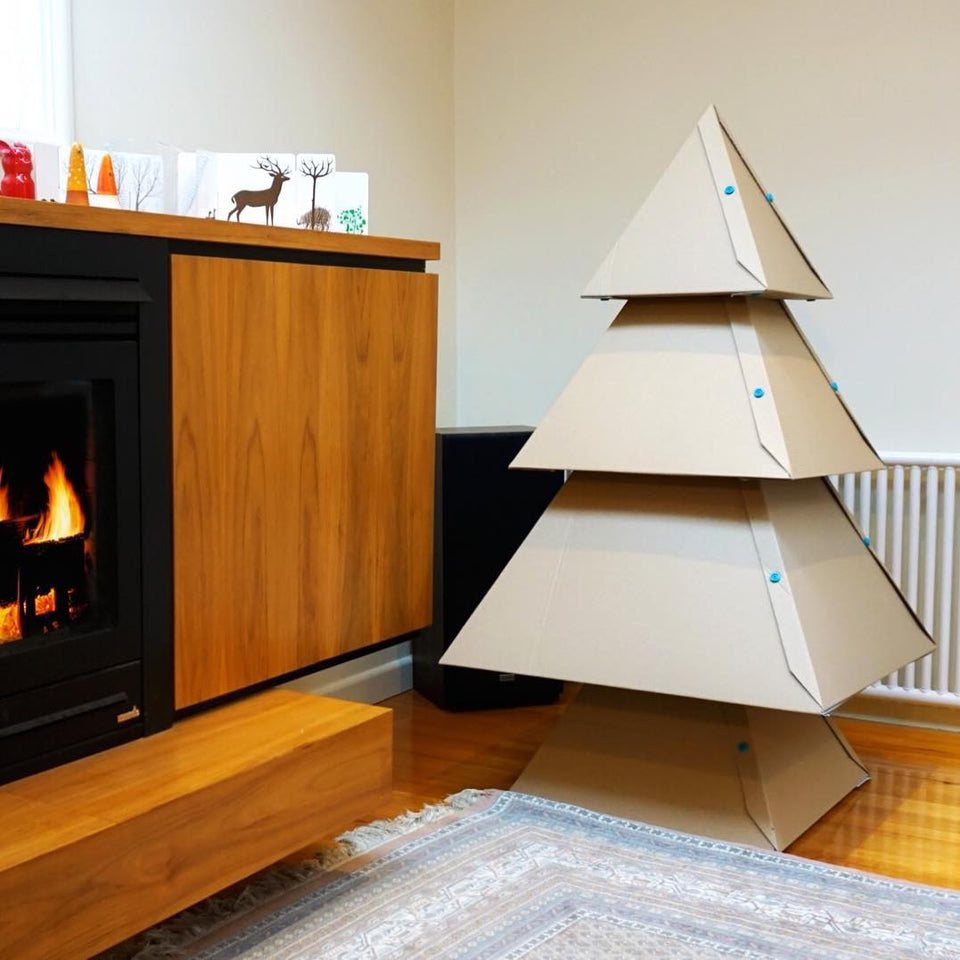 How To Make a Cardboard Christmas Tree