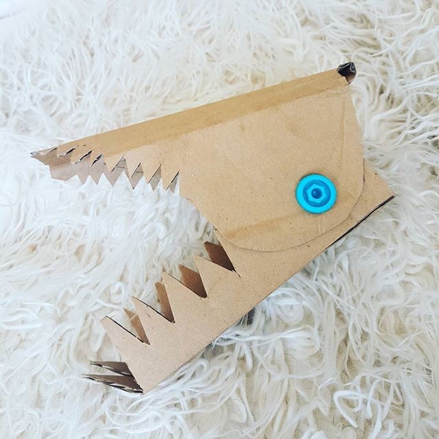 Makedo cardboard creation simple snappy teeth via instagram mrs_peterson_herb