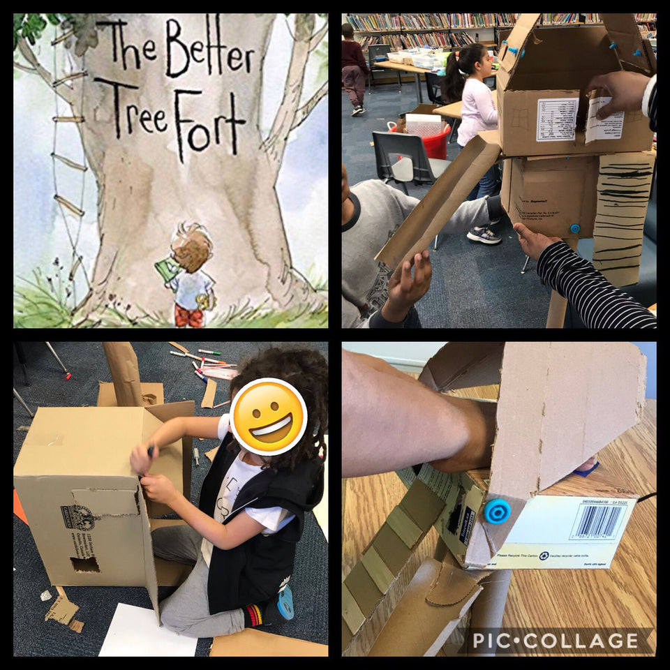Building The Better Tree Fort with Makedo cardboard tools
