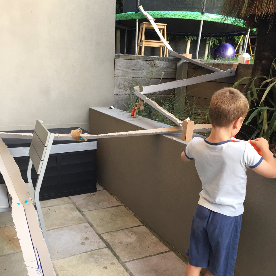 Outdoor online marble run
